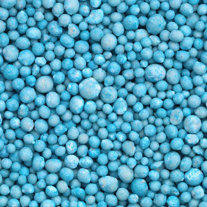 blue Urea fertilizer