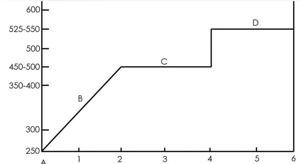 Typical Presulfiding Schedule Graph